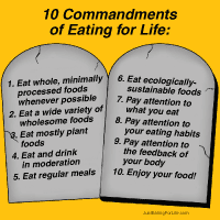 Ten Commandments of Eating for Life